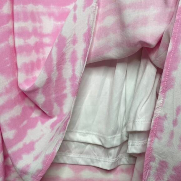 Torrid Pink Tie Dye Challis Handkerchief Dress - Picture 4 of 7